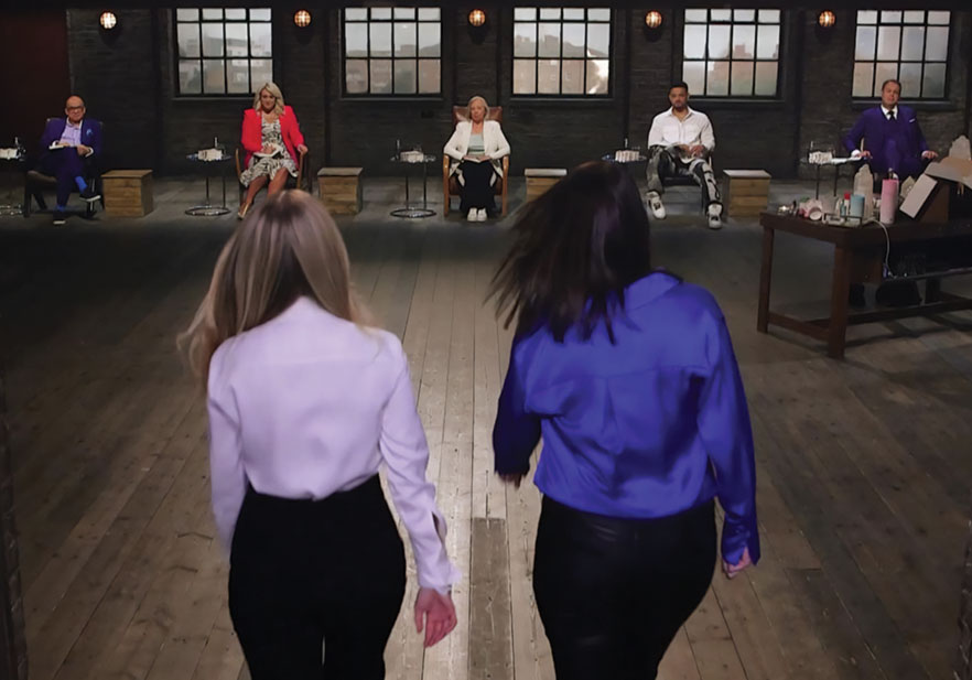 THE Psychic Sisters face five multimillionaire investors on the popular BBC programme “Dragon’s Den.” (Photo: BBC One) THE Psychic Sisters face five multimillionaire investors on the popular BBC programme “Dragon’s Den.” (Photo: BBC One)