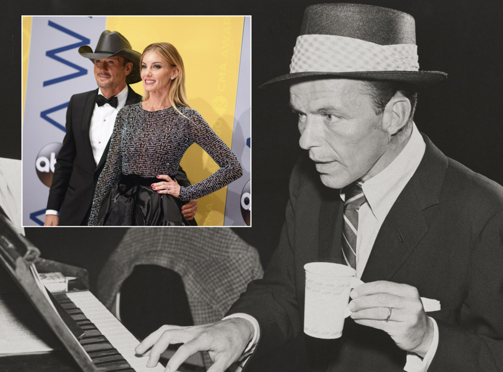 Country singers Tim McGraw and Faith Hill at the 50th Annual CMA Awards 2016 (Photo: ABC/Image Group LA) Ol’ Blue Eyes, Frank Sinatra, is back ... in spirit Country singers Tim McGraw and Faith Hill at the 50th Annual CMA Awards 2016 (Photo: ABC/Image Group LA) Ol’ Blue Eyes, Frank Sinatra, is back ... in spirit