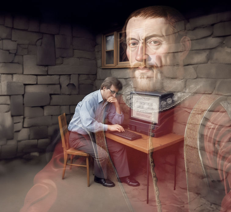 Unusual messages began appearing on Ken’s pre-internet computer... (Artist's impression) Unusual messages began appearing on Ken’s pre-internet computer... (Artist's impression)