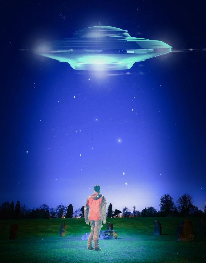 PAUL O’GRADY “These strange light formations are in the sky and we don’t know what they are.” PAUL O’GRADY “These strange light formations are in the sky and we don’t know what they are.”