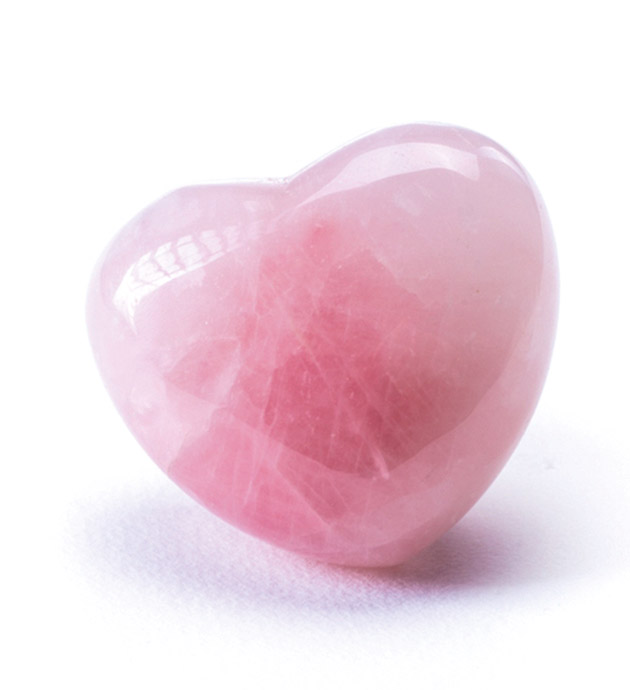 A Rose Quartz heart (Photo: Judy Hall) A Rose Quartz heart (Photo: Judy Hall)